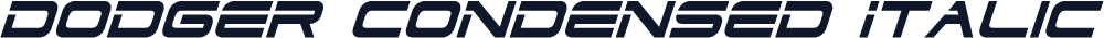 Dodger Condensed Italic