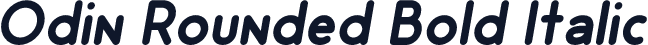 Odin Rounded Bold Italic
