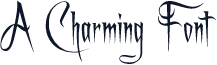 A Charming Font