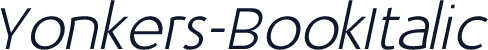 Yonkers-BookItalic