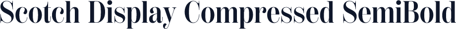 Scotch Display Compressed SemiBold