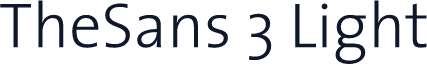 TheSans 3 Light