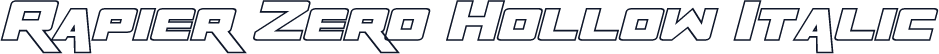 Rapier Zero Hollow Italic