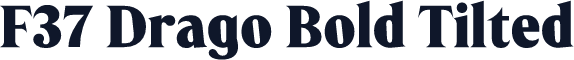 F37 Drago Bold Tilted