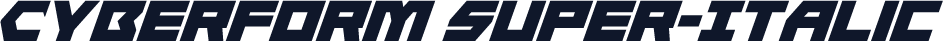 Cyberform Super-Italic