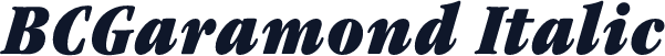 BCGaramond Italic
