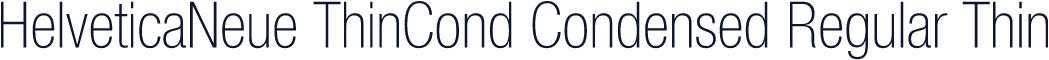 HelveticaNeue ThinCond Condensed Regular Thin