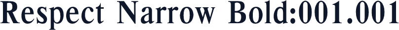 Respect Narrow Bold:001.001