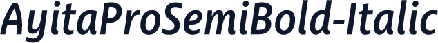 AyitaProSemiBold-Italic