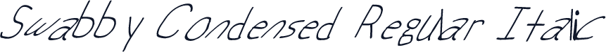 Swabby Condensed Regular Italic