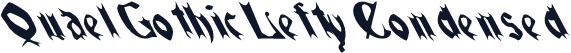 QuaelGothicLeftyCondensed