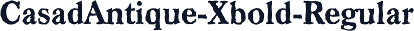 CasadAntique-Xbold-Regular