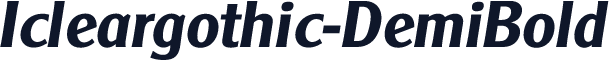Icleargothic-DemiBold