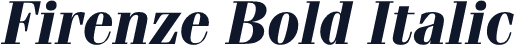 Firenze Bold Italic