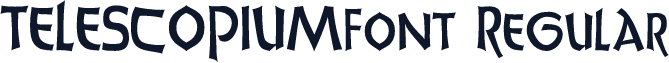 TELESCOPIUMfont Regular