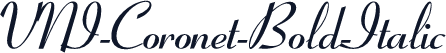 VNI-Coronet-Bold-Italic