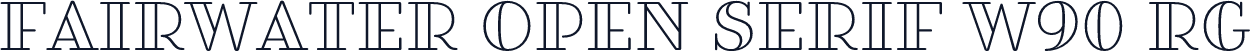 Fairwater Open Serif W90 Rg