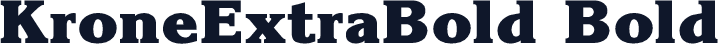 KroneExtraBold Bold