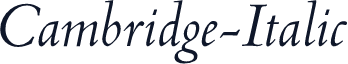 Cambridge-Italic
