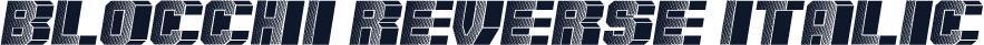 Blocchi Reverse Italic