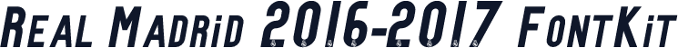 Real Madrid 2016-2017 FontKit