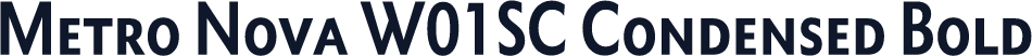 Metro Nova W01SC Condensed Bold