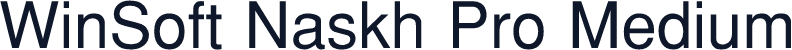 WinSoft Naskh Pro Medium