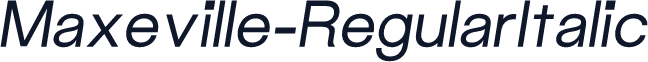 Maxeville-RegularItalic