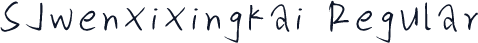 SJwenxixingkai Regular