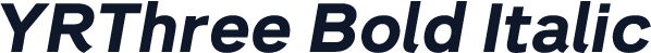 YRThree Bold Italic