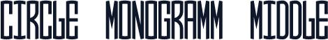 Circle Monogramm Middle
