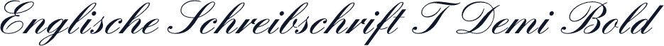 Englische Schreibschrift T Demi Bold