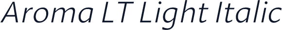 Aroma LT Light Italic