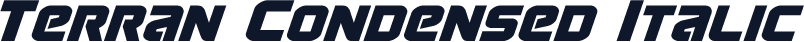 Terran Condensed Italic