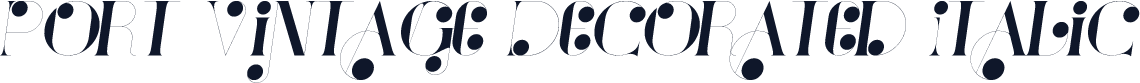 Port Vintage Decorated Italic