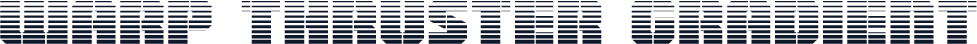 Warp Thruster Gradient