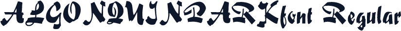 ALGONQUINPARKfont Regular