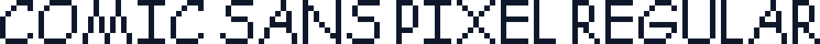 Comic Sans Pixel Regular