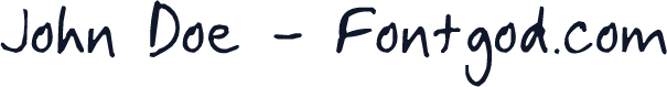 John Doe - Fontgod.com