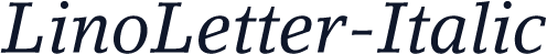LinoLetter-Italic