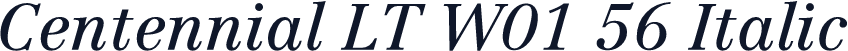 Centennial LT W01 56 Italic