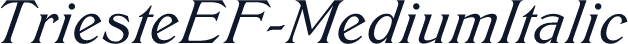 TriesteEF-MediumItalic
