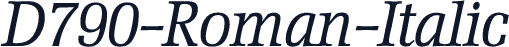 D790-Roman-Italic