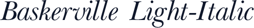 Baskerville Light-Italic