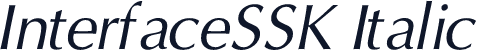 InterfaceSSK Italic