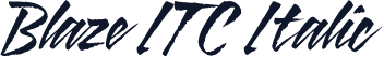 Blaze ITC Italic