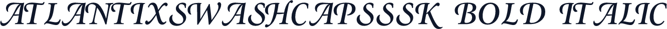 AtlantixSwashCapsSSK Bold Italic