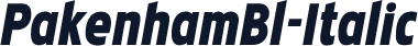 PakenhamBl-Italic