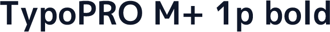TypoPRO M+ 1p bold