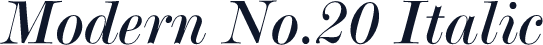 Modern No.20 Italic